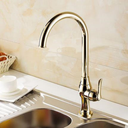 Antique Classic Style Golden Printed Mixer Kitchen Sink Tap TA0299G Antique Classic Style Golden Printed Mixer Kitchen Sink Tap TA0299G