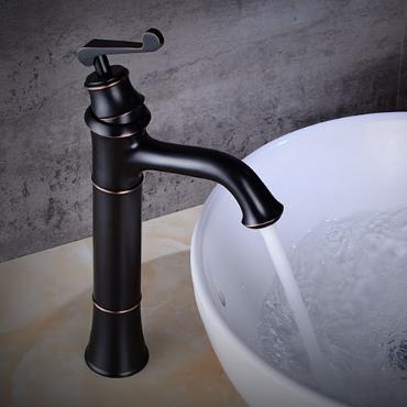 Antique Black Bronze Brass Bathroom Mixer Sink Tap High Version TA228BH Antique Black Bronze Brass Bathroom Mixer Sink Tap High Version TA228BH