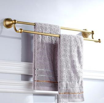 Antique Brass Finish Wall-mounted Double Towel Bar TAB1003 Antique Brass Finish Wall-mounted Double Towel Bar TAB1003