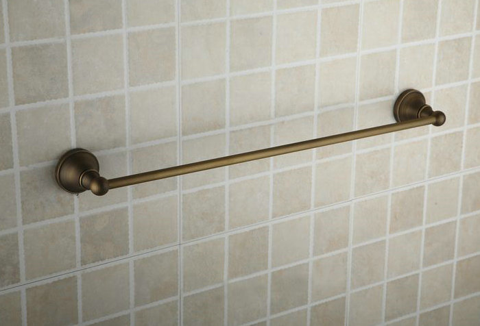 Antique Brass Wall-mounted Single Towel Bar TAB1005 Antique Brass Wall-mounted Single Towel Bar TAB1005
