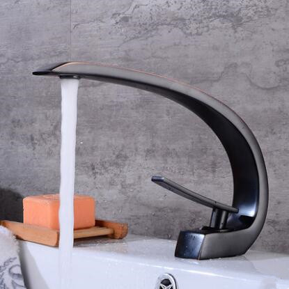 Antique Bathroom Sink Tap Black Brass Bronze Art Designed Mixer Tap TB0129 Antique Bathroom Sink Tap Black Brass Bronze Art Designed Mixer Tap TB0129