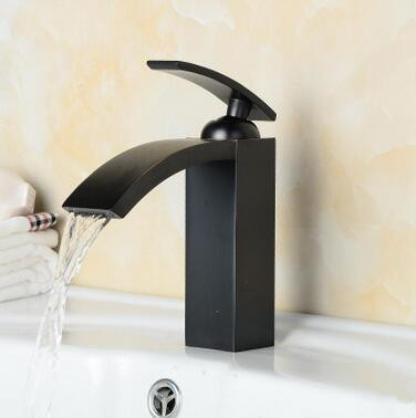New Antique Black Bronze Brass Waterfall Bathroom Sink Tap TB0196 New Antique Black Bronze Brass Waterfall Bathroom Sink Tap TB0196