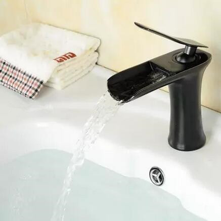 Antique Black Bronze Brass Waterfall Bathroom Sink Tap TB0198 Antique Black Bronze Brass Waterfall Bathroom Sink Tap TB0198
