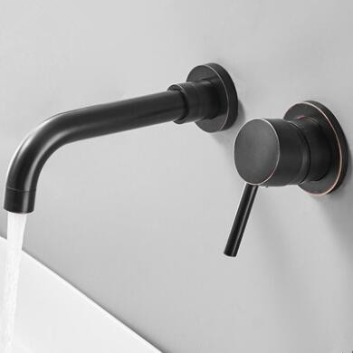 Antique Black Bronze Brass Concealed Installation Wall Mounted Bathroom Sink Tap TB0255 Antique Black Bronze Brass Concealed Installation Wall Mounted Bathroom Sink Tap TB0255