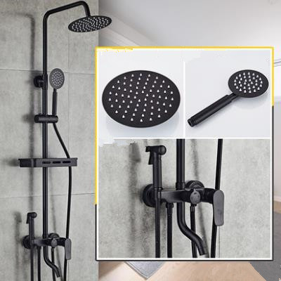 Antique Black Baking Finished Rainfall Bathroom Shower Tap With Bidet Tap TB0428F Antique Black Baking Finished Rainfall Bathroom Shower Tap With Bidet Tap TB0428F