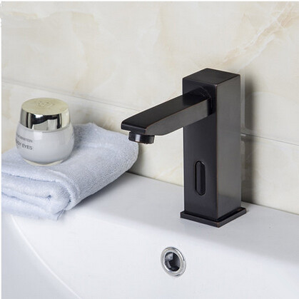 Antique Brass Black Bronze Antumatic Single Cold Free Hands Bathroom Sink Tap TB0833 Antique Brass Black Bronze Antumatic Single Cold Free Hands Bathroom Sink Tap TB0833