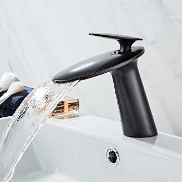 Antique Black Brass Circular Waterfall Mixer Bathroom Sink Tap TB2088 Antique Black Brass Circular Waterfall Mixer Bathroom Sink Tap TB2088