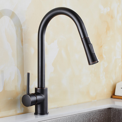 Antique Black Bronze Brass Kitchen Pull Out Kitchen Sink Tap TB225P Antique Black Bronze Brass Kitchen Pull Out Kitchen Sink Tap TB225P