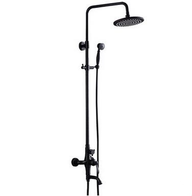 Black Bronze Brass Thin Type Shower Head Bathroom Shower Set TBS0475 Black Bronze Brass Thin Type Shower Head Bathroom Shower Set TBS0475