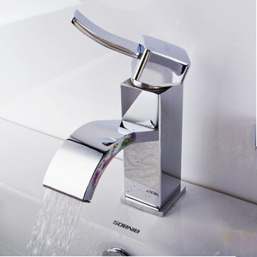 Brass Waterfall Mixed Single Handel Bathroom Sink Tap TC009E Brass Waterfall Mixed Single Handel Bathroom Sink Tap TC009E