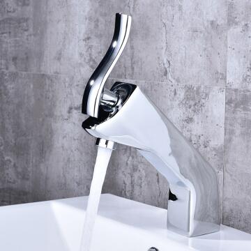 Brass Chrome Finished Art Designed Basin Tap Mixer Bathroom Sink Tap TC0198 Brass Chrome Finished Art Designed Basin Tap Mixer Bathroom Sink Tap TC0198