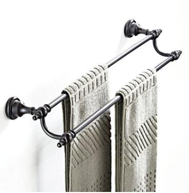 Antique Black Bronze Bathroom Accessory Double Towel Bar TCB0890 Antique Black Bronze Bathroom Accessory Double Towel Bar TCB0890