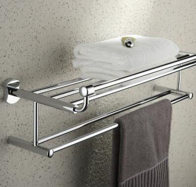 Chrome Finish Bathroom Rack With Towel Bar TCB2004 Chrome Finish Bathroom Rack With Towel Bar TCB2004