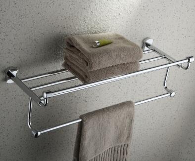 Chrome Finish Bathroom Rack With Towel Bar TCB2007 Chrome Finish Bathroom Rack With Towel Bar TCB2007