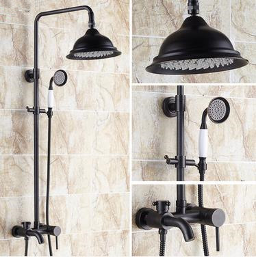 Design Black Bronze Brass Mixer Rainfall Shower Tap TFB533 Design Black Bronze Brass Mixer Rainfall Shower Tap TFB533