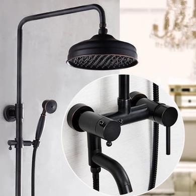 Antique Shower Tap Black Bronze Brass Bathroom Shower Set TFB560 Antique Shower Tap Black Bronze Brass Bathroom Shower Set TFB560