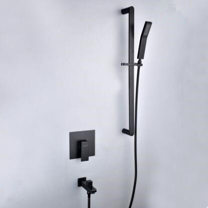 Antique Shower Tap Black Bronze Brass Concealed With Lifter Rainfall Shower Set TFS889B Antique Shower Tap Black Bronze Brass Concealed With Lifter Rainfall Shower Set TFS889B
