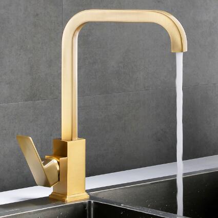 Antique Golden Brushed Brass Rotatable Kitchen Sink Tap TG0218 Antique Golden Brushed Brass Rotatable Kitchen Sink Tap TG0218