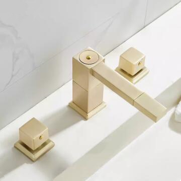 Antique Nickel Brushed Golden Brass Rotatable Spout Bathroom Tap TG0408 Antique Nickel Brushed Golden Brass Rotatable Spout Bathroom Tap TG0408