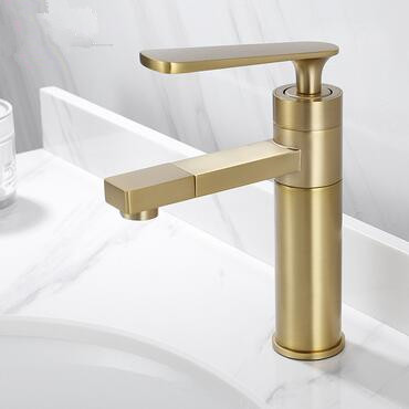 Antique Nickel Brushed Golden Brass 360° Rotatable Spout Bathroom Sink Tap TG248N Antique Nickel Brushed Golden Brass 360° Rotatable Spout Bathroom Sink Tap TG248N