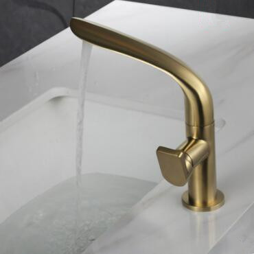Antique Nickel Brushed Golden Brass Rotatable Basin Tap Mixer Bathroom Sink Tap TG258N Antique Nickel Brushed Golden Brass Rotatable Basin Tap Mixer Bathroom Sink Tap TG258N