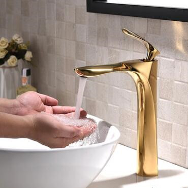 Antique Brass Golden Printed Mixer Bathroom Sink Tap High Basin Tap TG3098H Antique Brass Golden Printed Mixer Bathroom Sink Tap High Basin Tap TG3098H