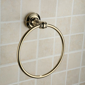 Antique Brass Ti-PVD Wall-mounted Towel Ring TGB1007 Antique Brass Ti-PVD Wall-mounted Towel Ring TGB1007