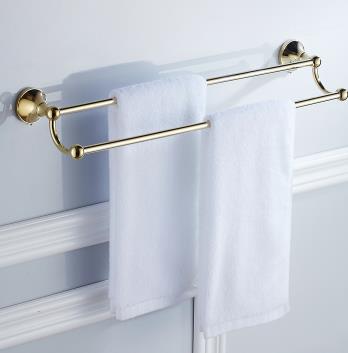 Ti-PVD Solid Brass 25 Inch Double Towel Bars TGB2003 Ti-PVD Solid Brass 25 Inch Double Towel Bars TGB2003
