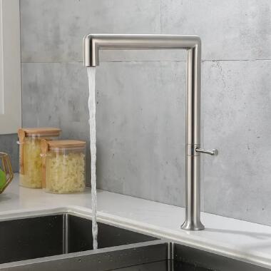 Modern Nickel Brushed Single Handle Swivel Control Kitchen Tap Stainless Steel Kitchen Sink Tap TN0258 Modern Nickel Brushed Single Handle Swivel Control Kitchen Tap Stainless Steel Kitchen Sink Tap TN0258