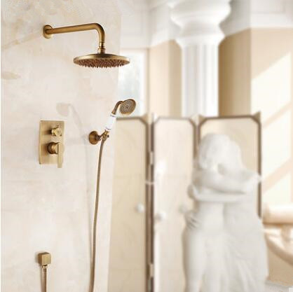 Antique Brass Concealed Shower Control Set With Hand Shower TSA0899 Antique Brass Concealed Shower Control Set With Hand Shower TSA0899