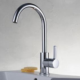 Chrome Finish Solid Brass Kitchen Tap T0717 Chrome Finish Solid Brass Kitchen Tap T0717