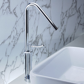 Contemporary Brass Bathroom Sink Tap Chrome Finish T0468 Contemporary Brass Bathroom Sink Tap Chrome Finish T0468