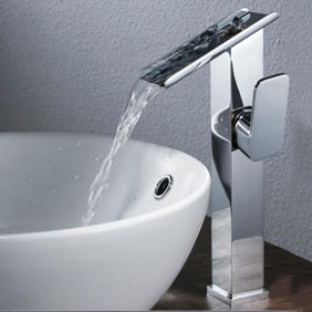 Contemporary Brass Bathroom Sink Tap Chrome Finish T6003 Contemporary Brass Bathroom Sink Tap Chrome Finish T6003