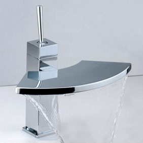 Contemporary Brass Bathroom Sink Tap Chrome Finish T6008 Contemporary Brass Bathroom Sink Tap Chrome Finish T6008
