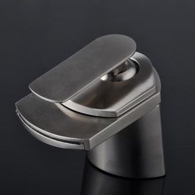 Single Handle Nickel Brushed Centerset Waterfall Bathroom Sink Tap (T0701S) Single Handle Nickel Brushed Centerset Waterfall Bathroom Sink Tap (T0701S)