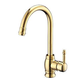 Ti-PVD Finish Widespread Antique Style Kitchen Tap T1727 Ti-PVD Finish Widespread Antique Style Kitchen Tap T1727