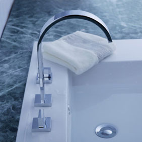 Widespread Contemporary Chrome Bathroom Sink Tap with Pop up Waste T0467 Widespread Contemporary Chrome Bathroom Sink Tap with Pop up Waste T0467